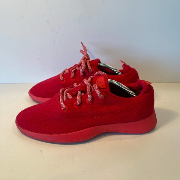 Allbirds Women's Wool Runners Kea Red Sneaker Shoes US 7 - Picture 3 of 8